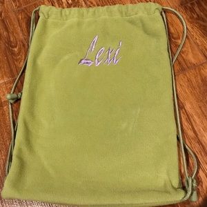 "Lexi" Drawstring Backpack Green